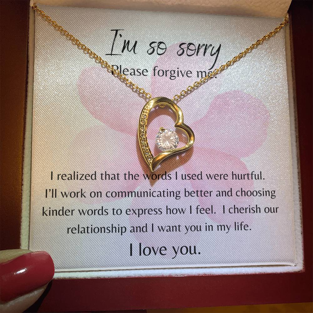 FOREVER LOVE: APOLOGIES