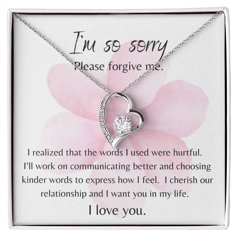 FOREVER LOVE: APOLOGIES