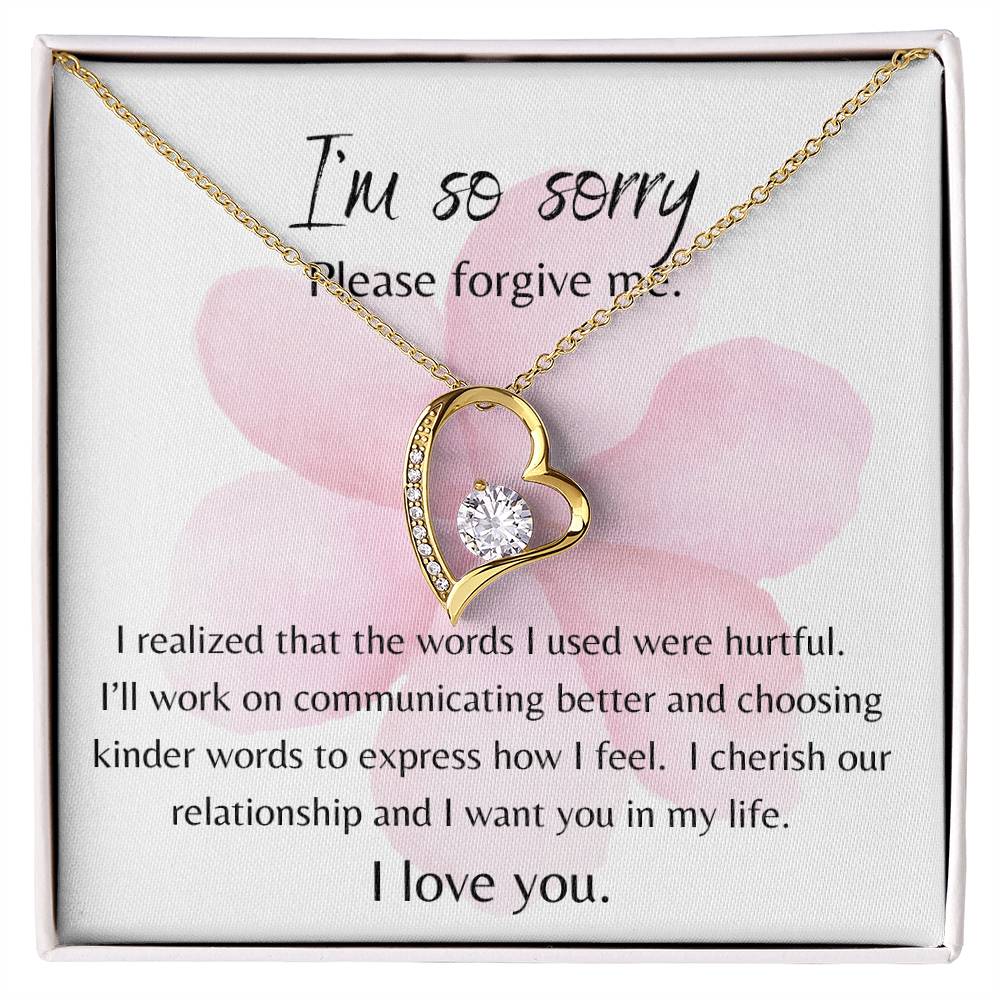 FOREVER LOVE: APOLOGIES